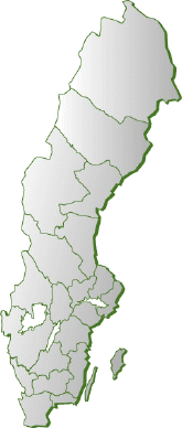 Karta över Svenska län